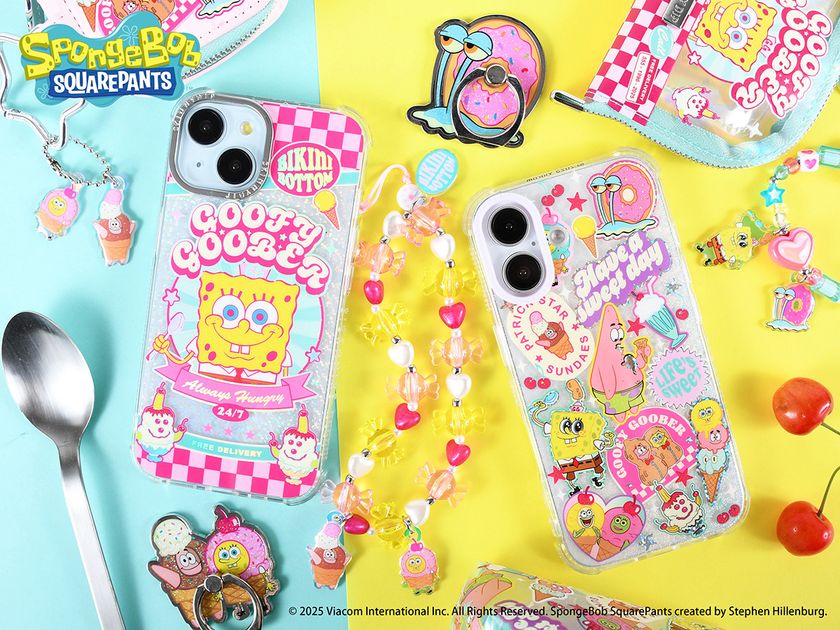 SKINNYDIP LONDON、『スポンジ・ボブ』との新作コラボレーションデザインのモバイルアクセサリーが好評発売中！