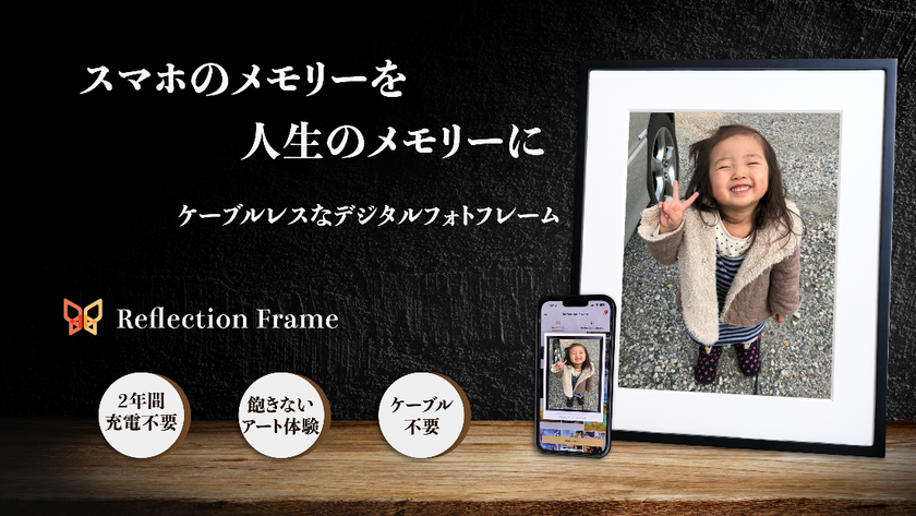 『スマホのメモリーを人生のメモリーに』2年間充電不要のE Inkアートフレームを先行販売開始
