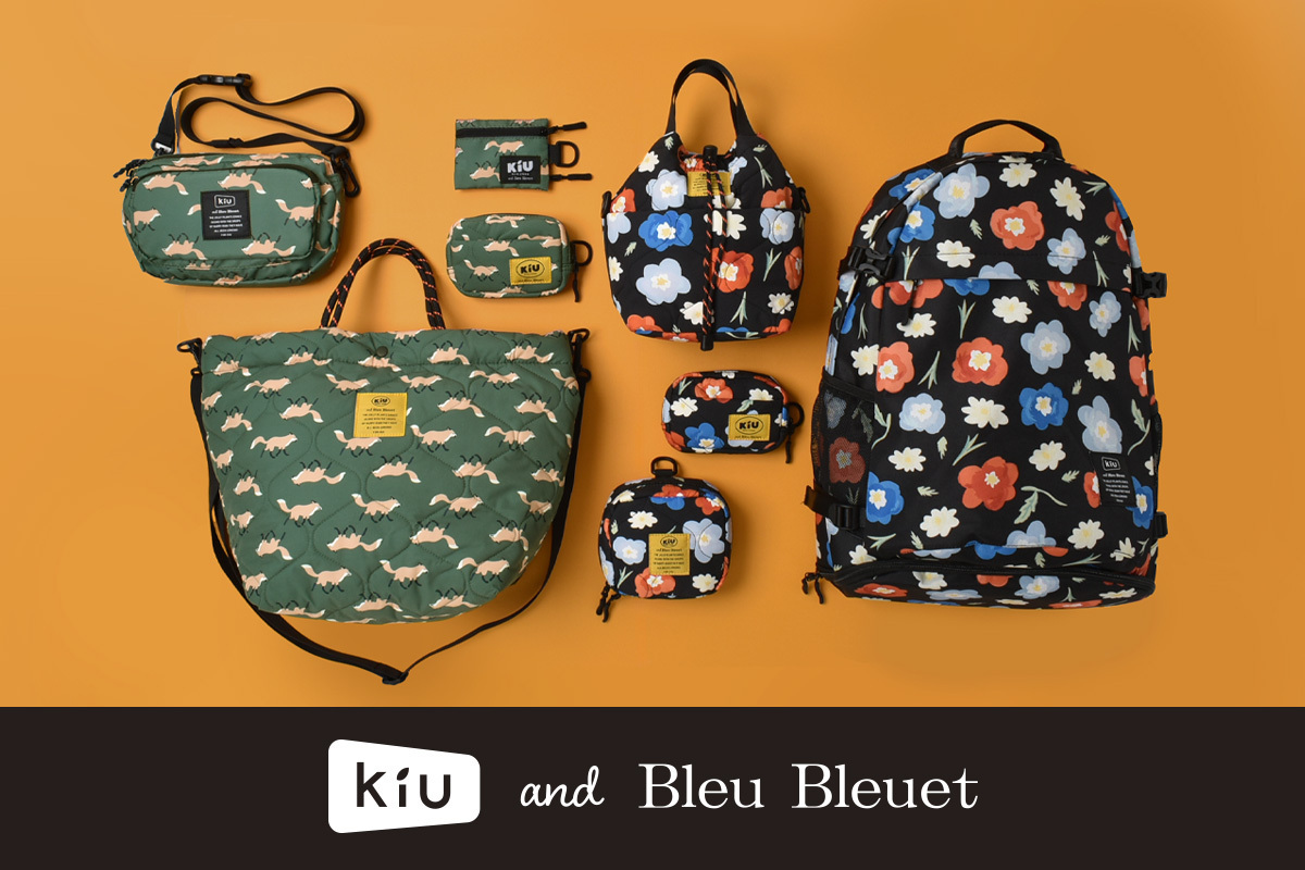 人気コラボ「KiU and BleuBleuet」から、お花やキツネが描かれた新柄が登場！　雑貨店・ブルーブルーエで9/2～新発売！オンラインストアは予約受付中