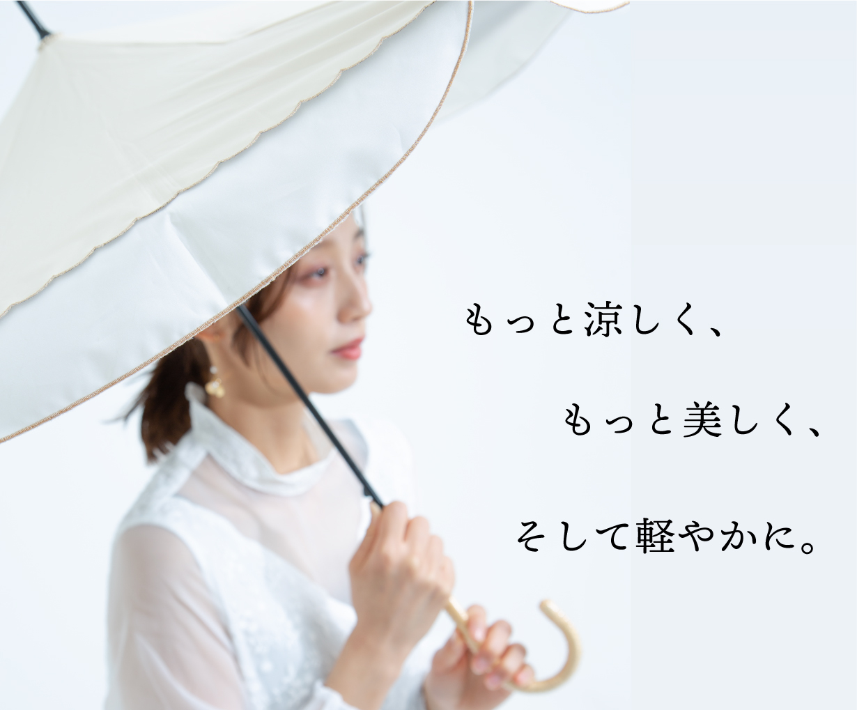 日傘のための逆さ傘「逆日傘」。キャリーサカサより新しいカタチの日傘がリリース。応援購入サービスMakuakeにて先行販売開始！