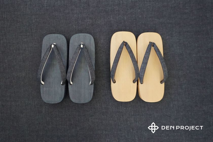 街を歩く、リズムが変わる。「インディゴ染 ねずこ右近下駄　茶綿デニム鼻緒」2026年2月より、現代の暮らしに馴染む「右近型」の受注開始