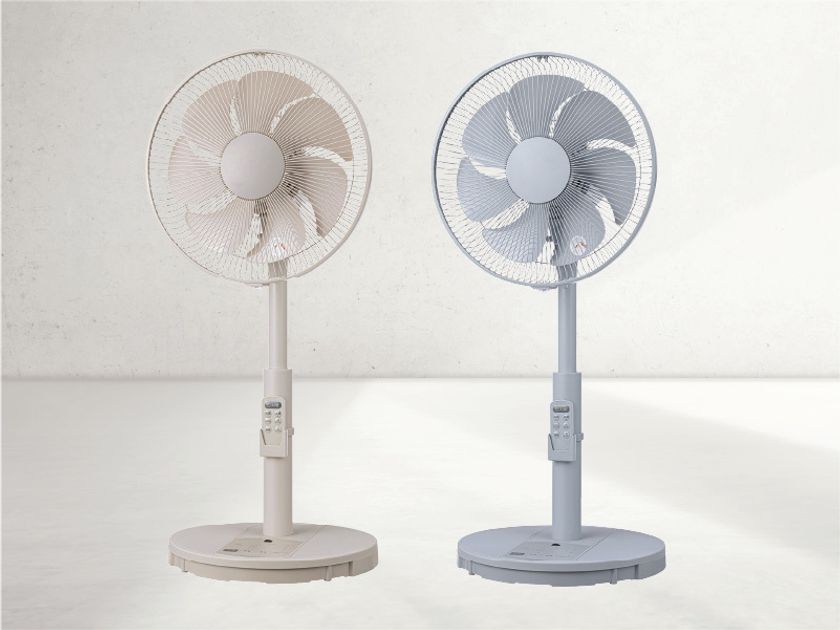 触れたら止まる、だから安心　「タッチストップ DCリビング扇風機」を4月中旬に新発売