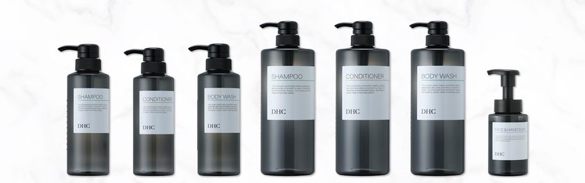 客室にも大浴場にも、水回りに統一美を。　ＤＨＣアメニティ初のインバス用共通ボトルを新発売