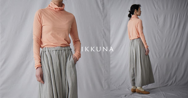 オーガニックコットンのタートルネックTシャツを、IKKUNA(イクナ)のオンラインストアで8月1日(火)に発売