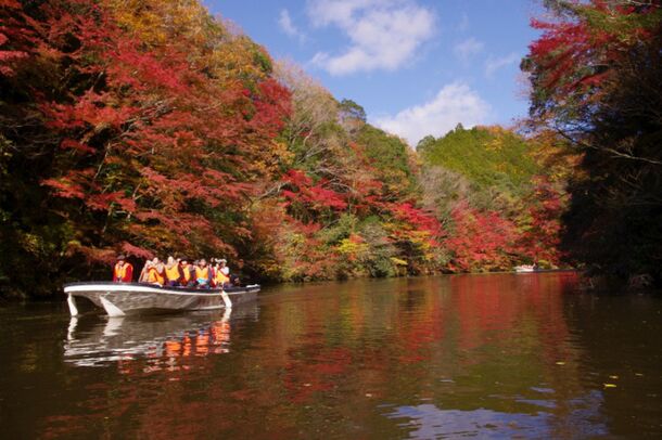 千葉県奥房総「亀山温泉ホテル」亀山湖紅葉狩りクルーズパックを販売開始！日帰りも宿泊も選べる3タイプのプランをご用意