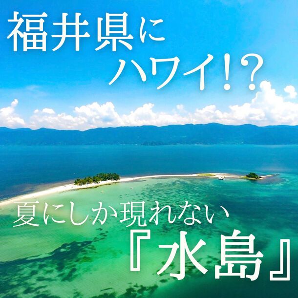 福井県の無人島「水島」へのフェリー運航が7月13日開始　7～8月しか渡ることのできない“海の楽園・北陸のハワイ”