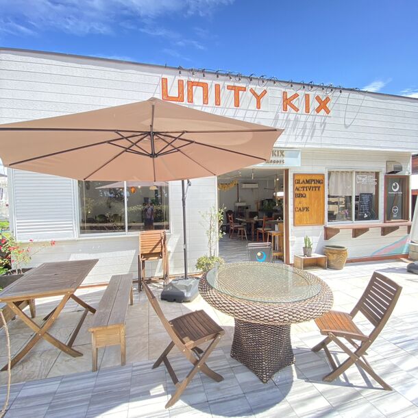 南大阪　貝塚市　UNITY KIXビーチリゾートー二色の浜　非日常感抜群のガーデン空間で、グループ貸し切りBBQプラン　9月2日スタート！！