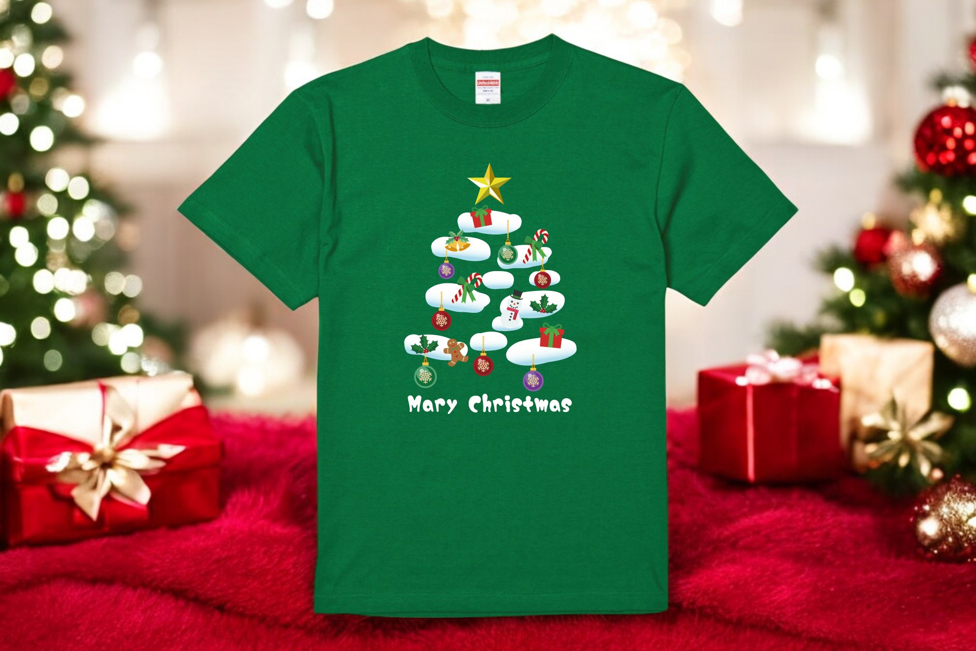 着るだけでクリスマス気分！クリスマスツリーTシャツ12月7日(土)新発売！